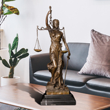 正义女神公平公正女神像司法摆件法律律师办公女神铜雕摆件