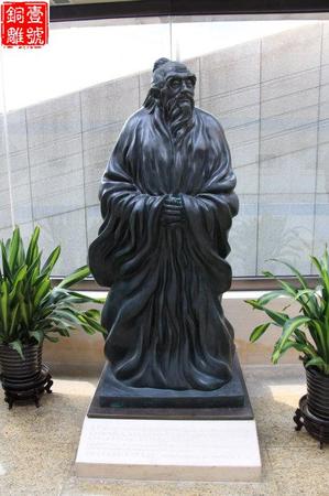 龙虎山老子铜像
