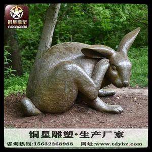 铜像兔子设计说明