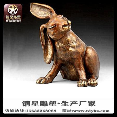 兔子雕塑动物图片