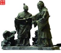 东方人物铜雕塑