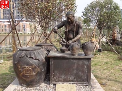 酿酒情景小品雕塑 酿酒情景小品雕塑