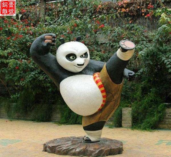 功夫熊猫雕塑 功夫熊猫雕塑