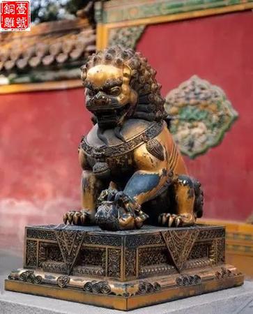 北京名胜古迹铜狮子