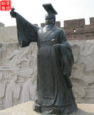三国城曹操铜像