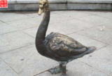 鸭子动物铜雕塑