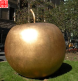苹果抽象雕塑景观不锈钢雕塑